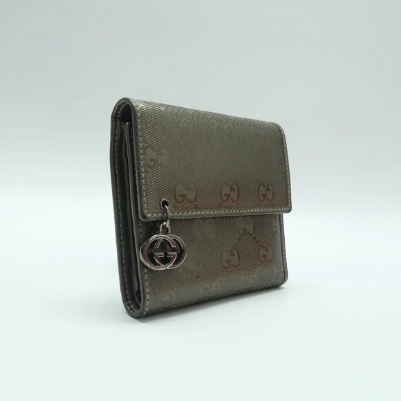 GUCCI Gold Canvas Wallet 226-041125 - Picture 3 of 12